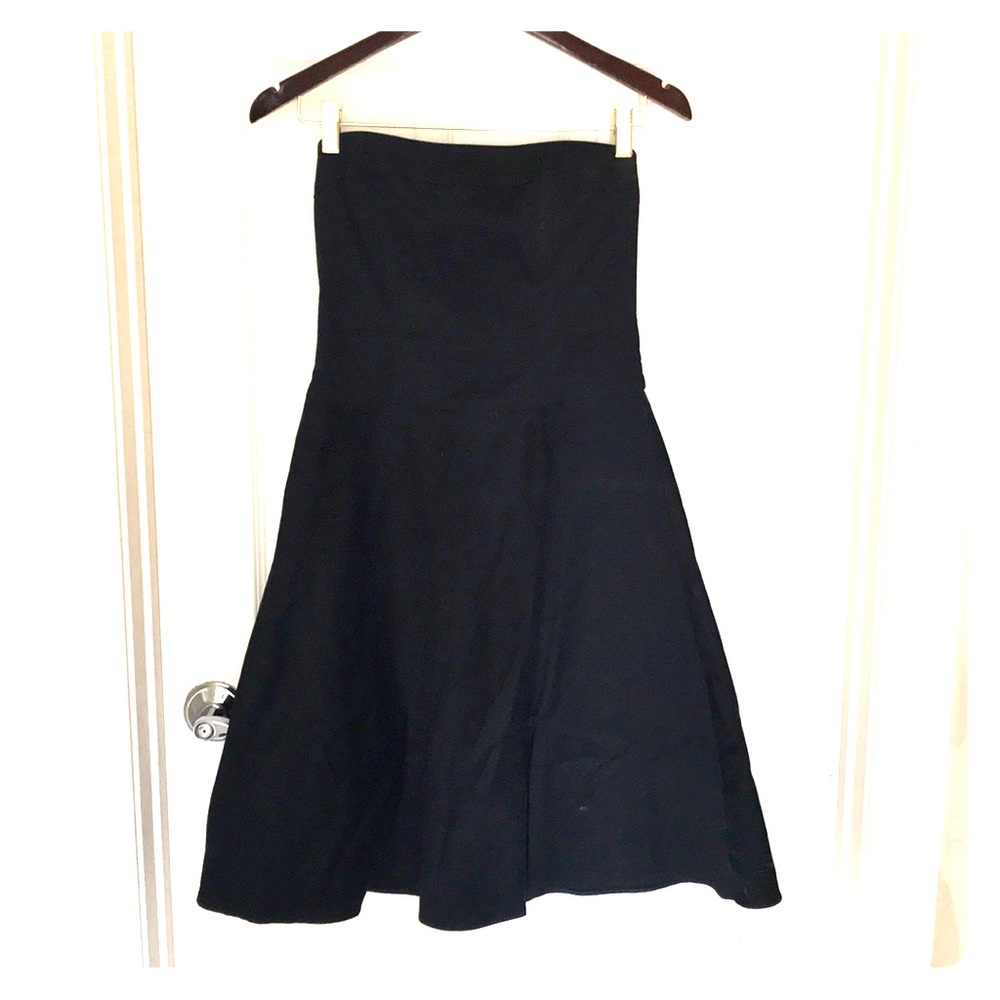 White House Black Market Strapless A Line Dress